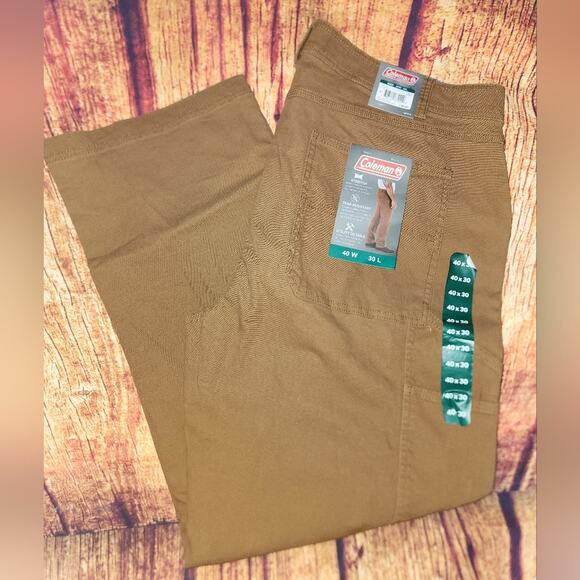 Coleman‎ NWT Men’s Utility Stretch Cooper Work Pants Size 40 x 30 - Picture 1 of 11
